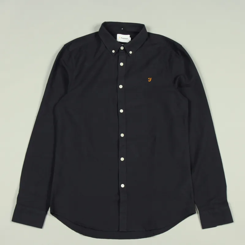Farah Brewer LS Shirt - Navy